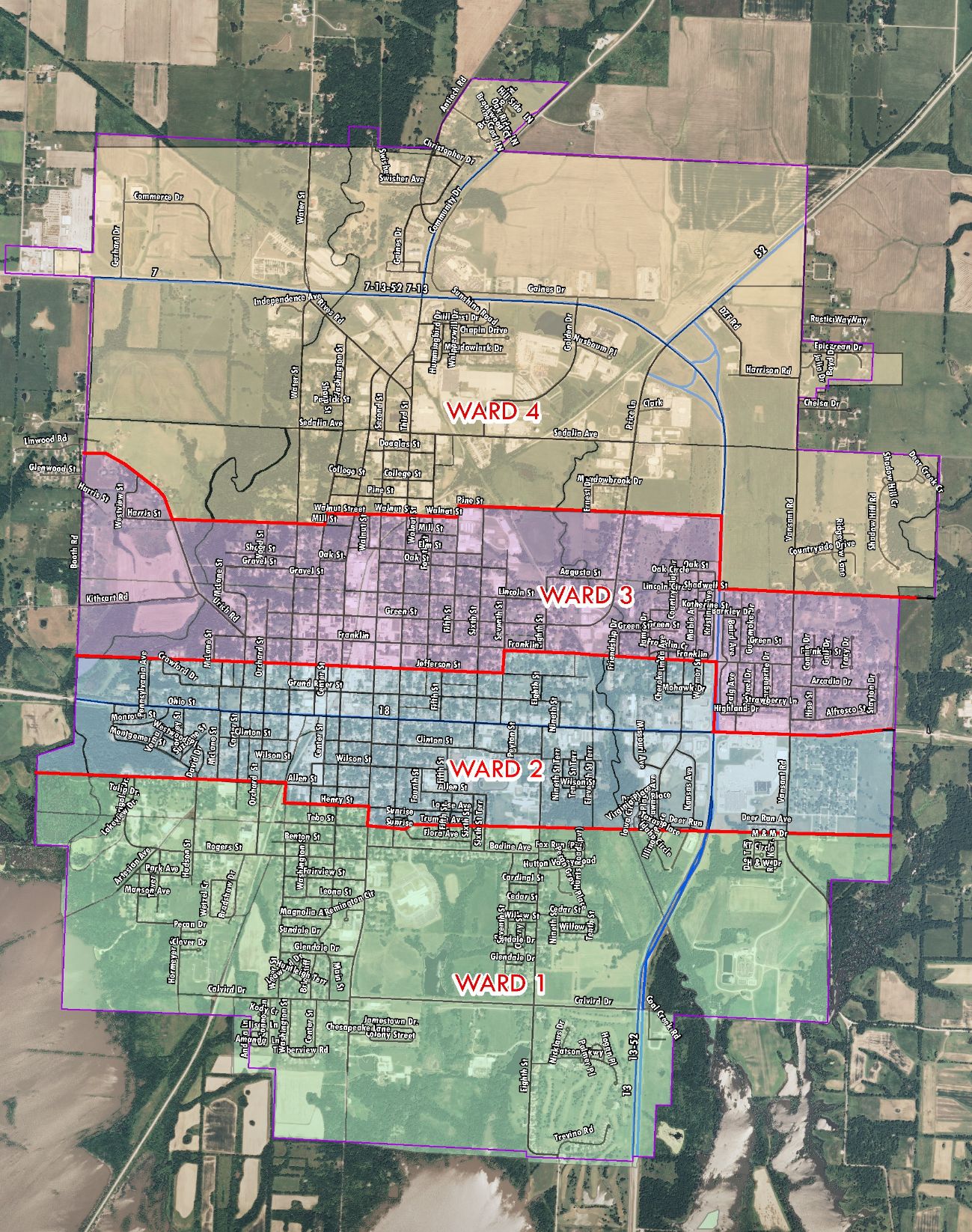 City Ward Map